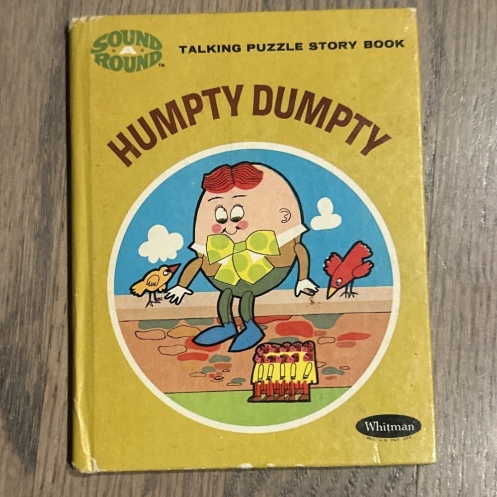 Vintage Humpty Dumpty  Whitman Talking Puzzle Story Book Daphne Hogstrom Rare
